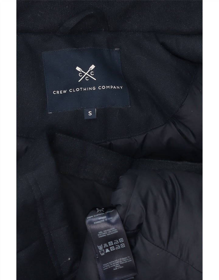 Crew Clothing Giacca imbottita con cappuccio da uomo UK 36 Small Poliestere blu navy