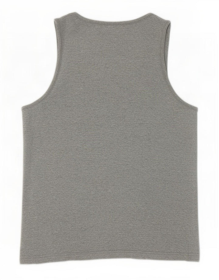 Canotta grafica da uomo Puma Small in cotone grigio