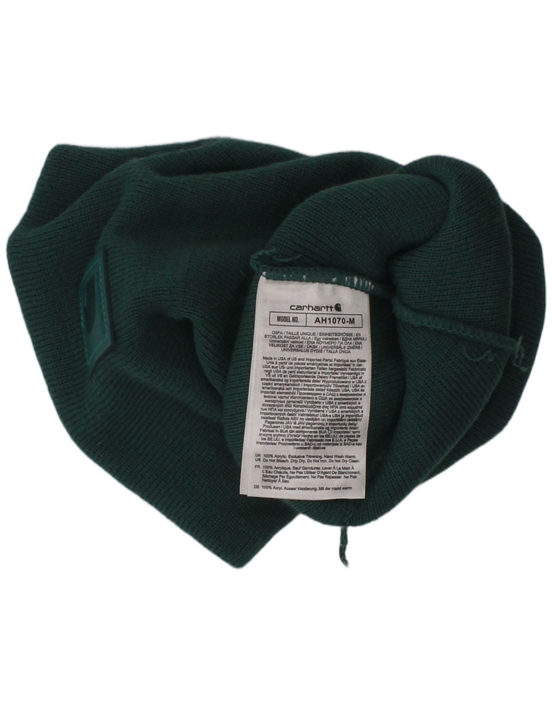 Cappello berretto da uomo Carhartt taglia unica verde acrilico