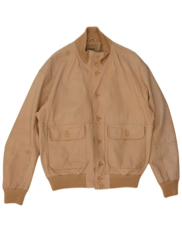 Giacca Pelle Uomo Conbipel IT 50 Large Pelle Beige