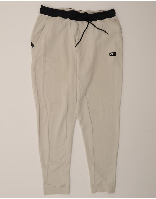 Pantaloni della tuta da uomo Nike Joggers XL in cotone color block bianco