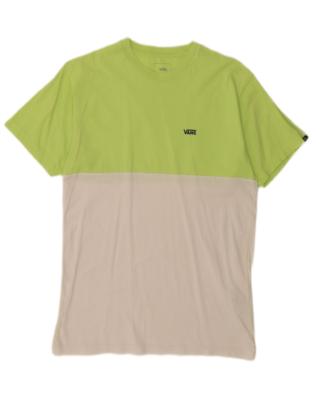T-shirt da uomo Vans Classic Fit, top in cotone color block verde medio