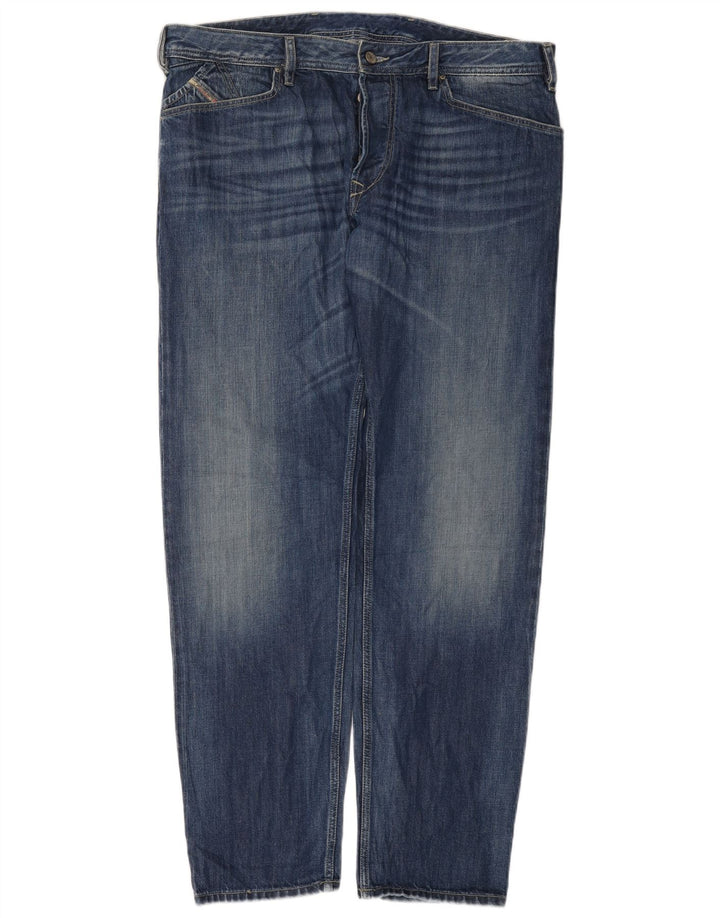 Jeans dritti da uomo Diesel Kander W38 L32 in cotone blu