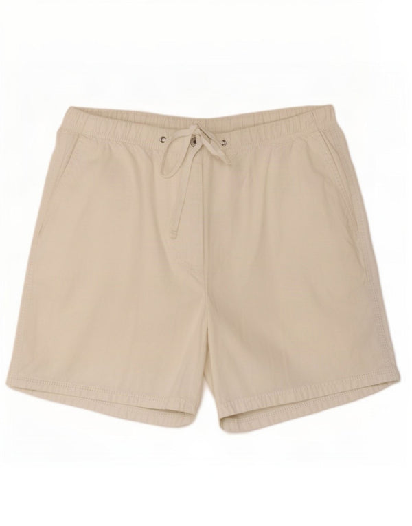 Pantaloncini chino da donna Marks & Spencer UK 16 Large W34 cotone bianco