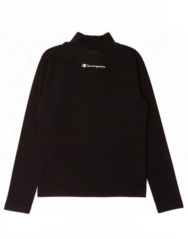 Maglia a maniche lunghe da donna Champion UK 14 grande cotone nero