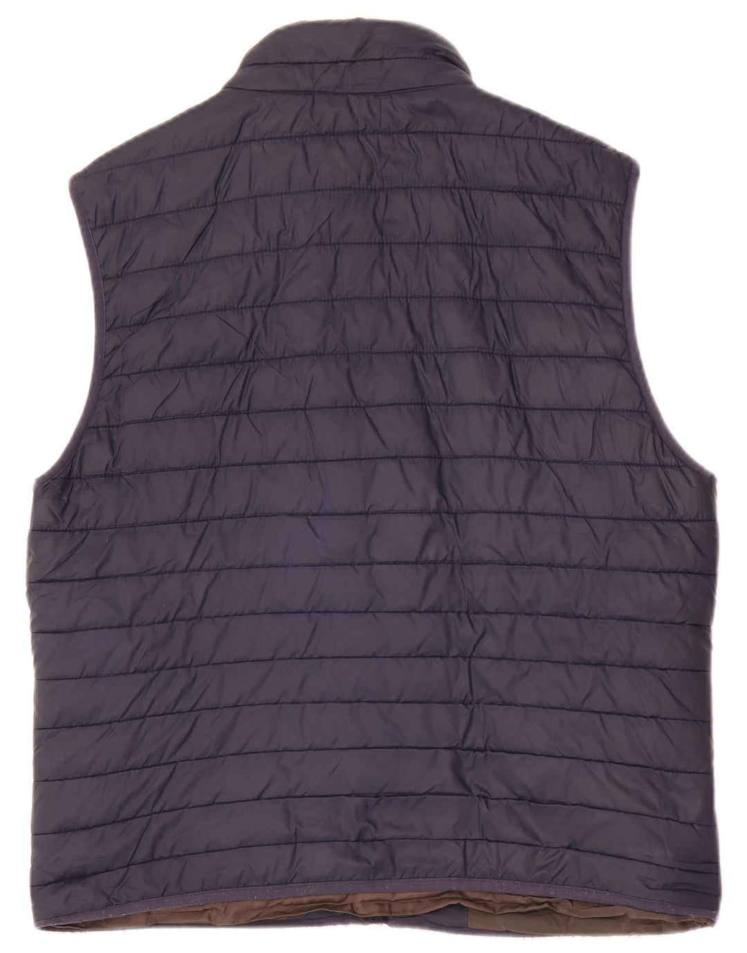 Gilet imbottito da uomo Zara UK 40 grande in poliestere blu navy