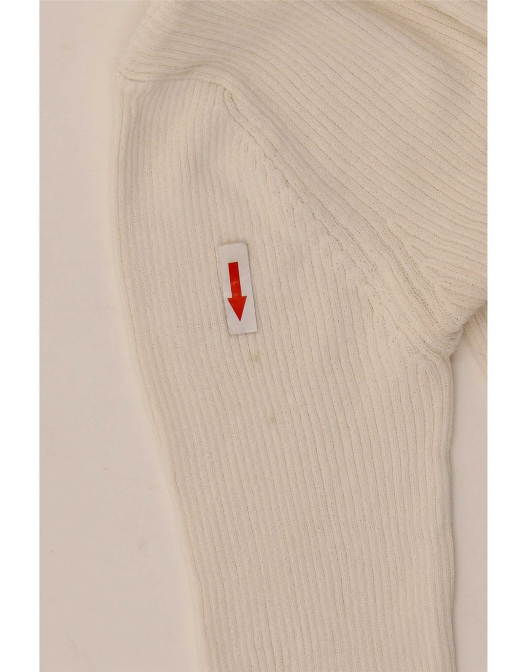 Top Zara da donna monospalla manica lunga UK 8 Small bianco
