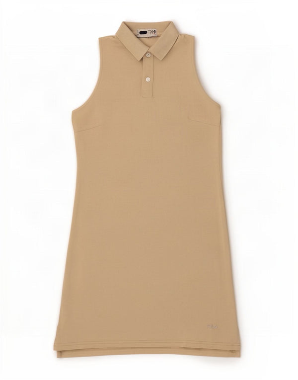 Abito polo senza maniche da donna Fila IT 40/42 Small Beige