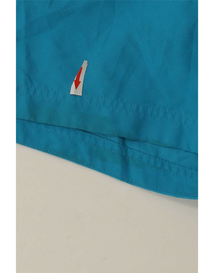 Pantaloncini da bagno grafici da uomo Calvin Klein blu medio color block