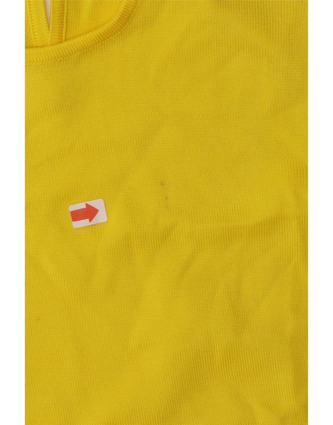 VINTAGE Womens Vest Tank Top UK 10 Small Yellow Vintage Vintage and Second-Hand Vintage from Messina Hembry 