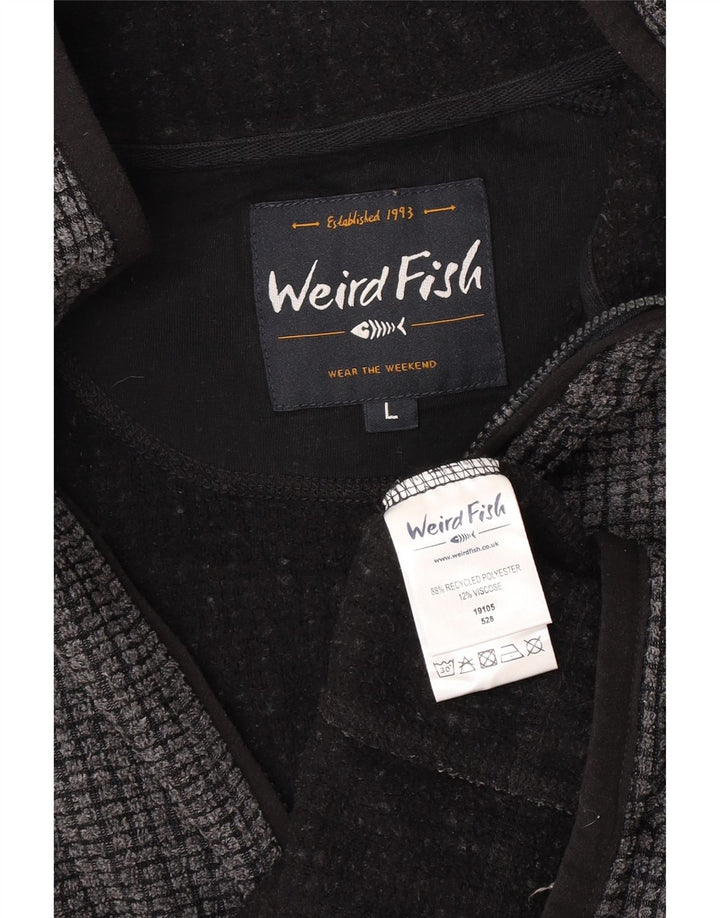 Giacca in pile da uomo Weird Fish UK 40 Large Poliestere grigio