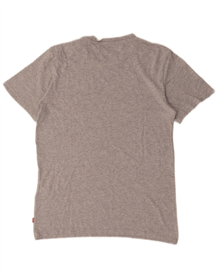 T-shirt grafica da uomo Levi's Top in cotone chiazzato grigio piccolo