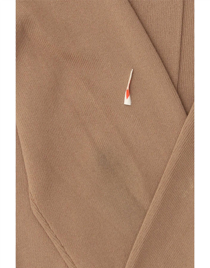 Maglione cardigan da uomo Reiss grande in viscosa marrone