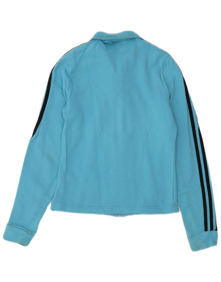 Giacca da tuta da donna ADIDAS UK 8 piccola in cotone blu
