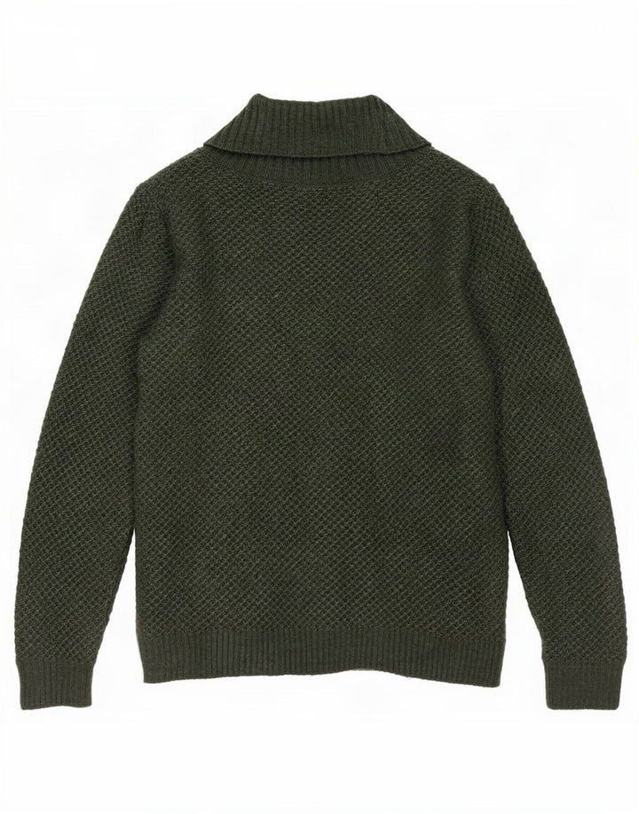 Maglione da uomo con scollo a V Marks & Spencer piccolo acrilico verde