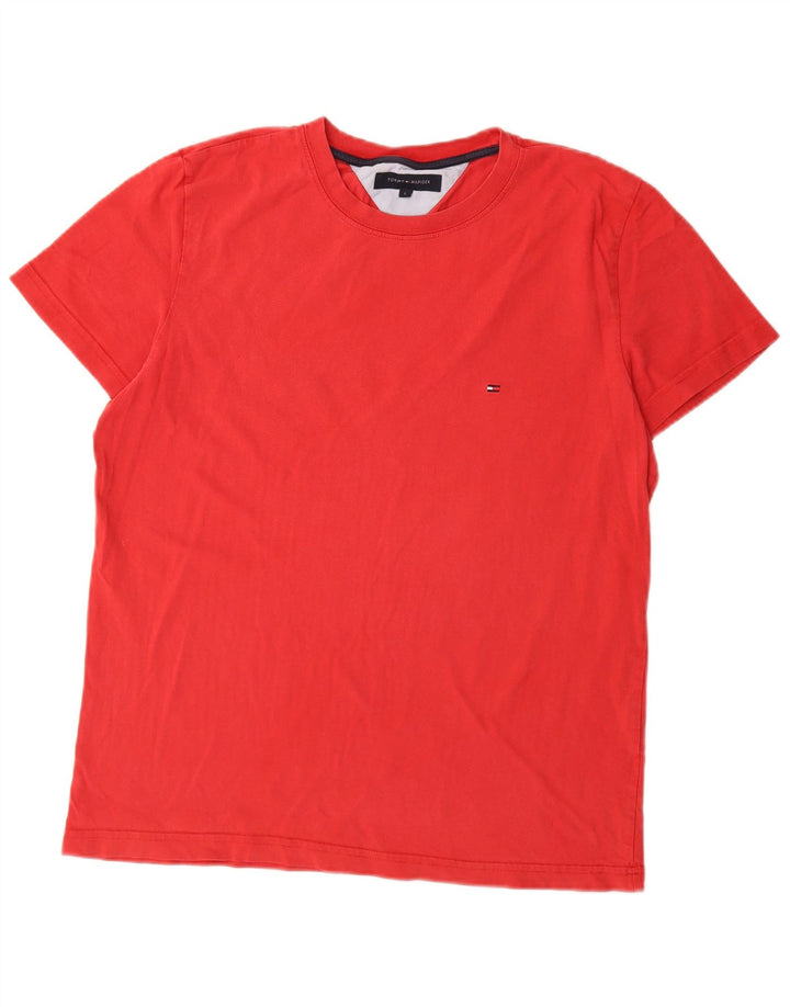 T-shirt da uomo Tommy Hilfiger Top grande in cotone rosso
