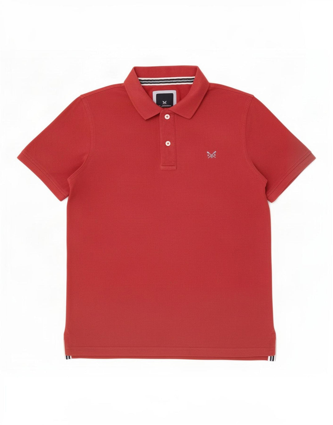 Crew Clothing Polo da uomo in cotone marrone medio medio