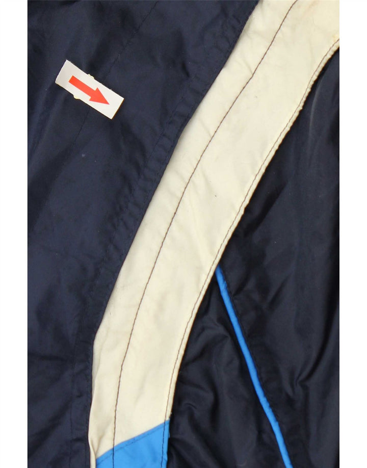 Giacca a vento grafica da uomo Kappa UK 40 Large Blu Navy Colourblock