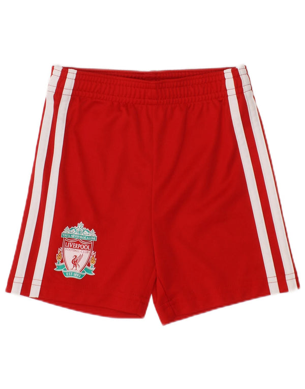 Pantaloncini sportivi Adidas da neonato Liverpool Graphic 6-9 mesi in poliestere rosso