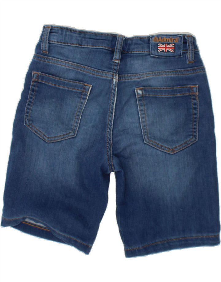 ADMIRAL Boys Denim Shorts 9-10 Years W25  Navy Blue Vintage Admiral and Second-Hand Admiral from Messina Hembry 