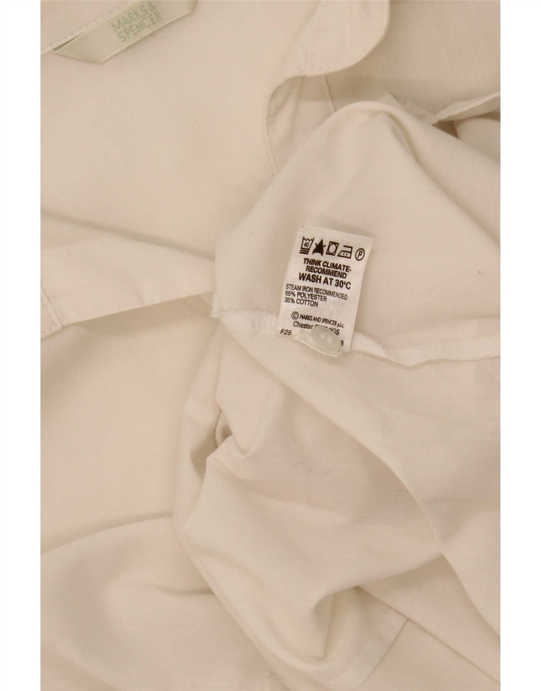 Camicia senza maniche da donna Marks & Spencer UK 20 2XL Poliestere bianco