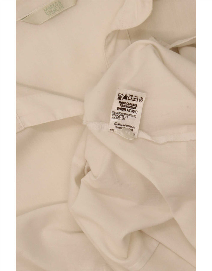Camicia senza maniche da donna Marks & Spencer UK 20 2XL Poliestere bianco