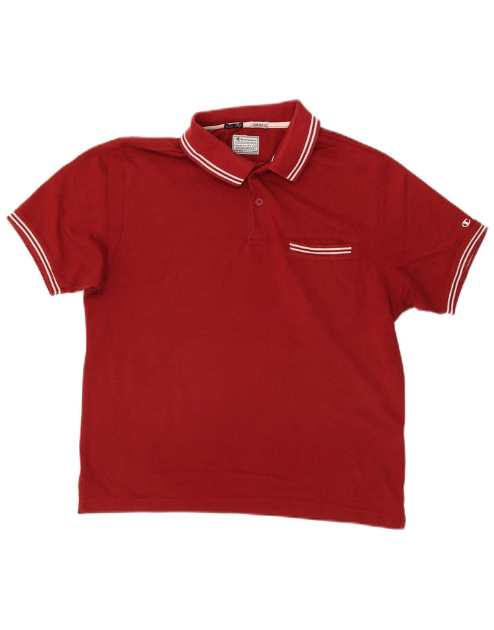 Polo da uomo Easy Fit CHAMPION piccola rossa in cotone