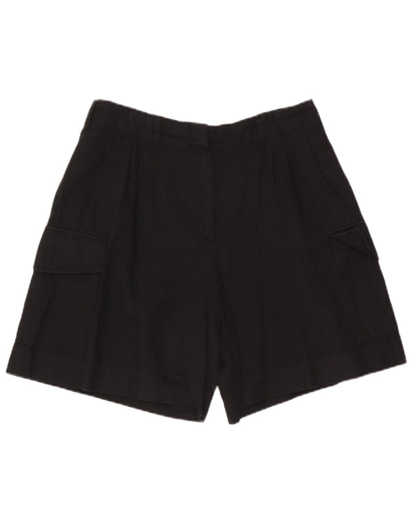 Pantaloncini cargo da donna Massimo Dutti EU 42 Large W32 cotone nero