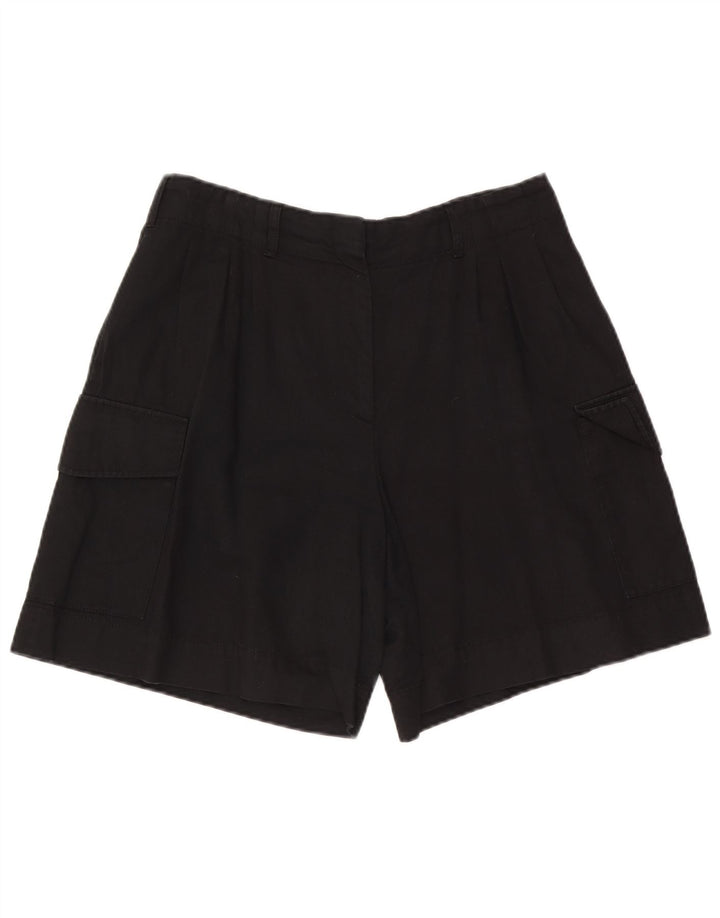 Pantaloncini cargo da donna Massimo Dutti EU 42 Large W32 cotone nero