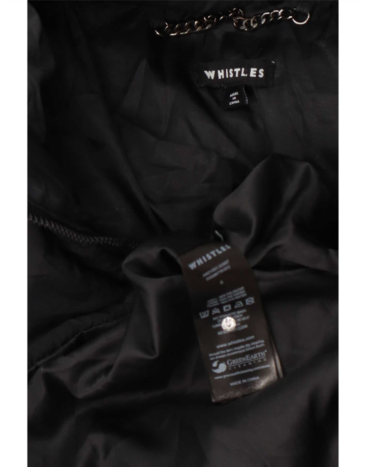 Cappotto imbottito oversize con cappuccio da donna Whistles UK 10 piccolo poliestere nero