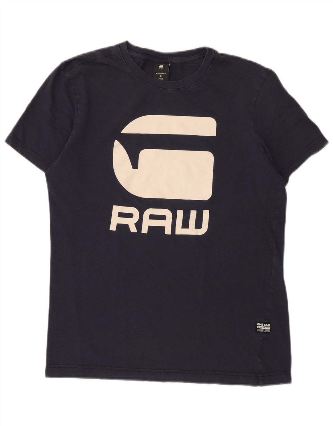 T-shirt grafica da uomo G-Star Top Small Blu Navy