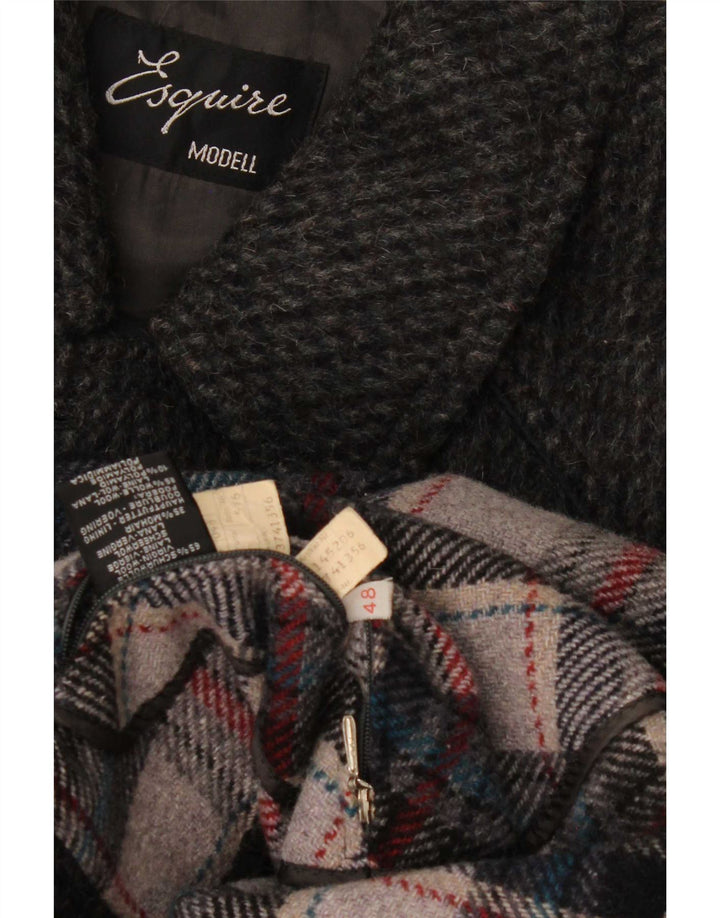 Cappotto Uomo Esquire IT 48 Lana Vergine Grigio Medio