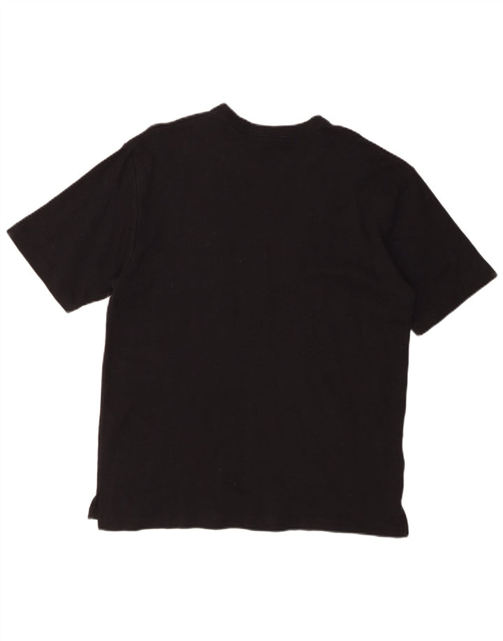 ZARA Mens T-Shirt Top Large Black Cotton