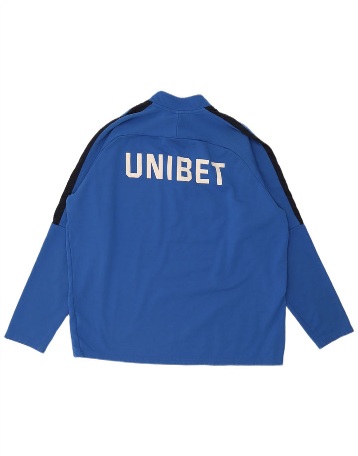 Maglia da ginnastica Nike Dri Fit Graphic Pullover da uomo XL Blu Colourblock