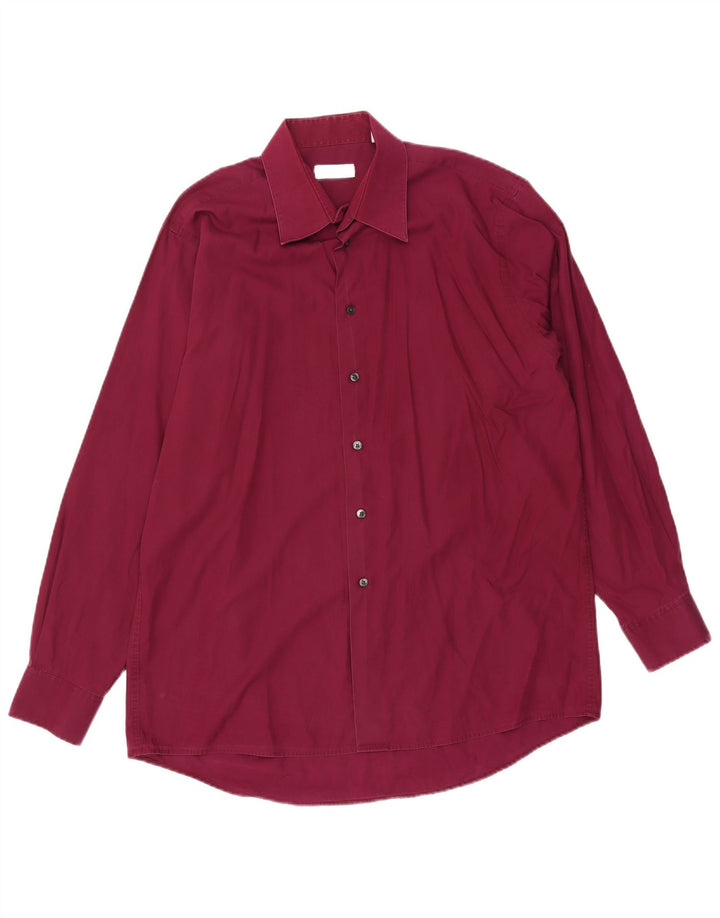 Camicia da uomo Calvin Klein taglia 16 1/2 grande bordeaux