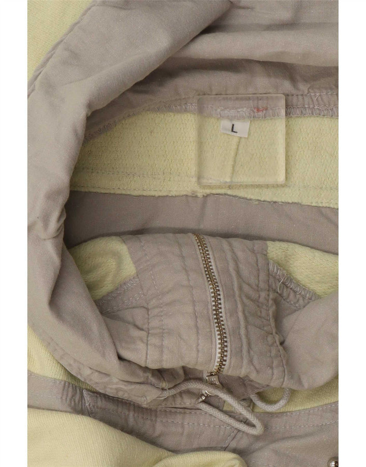 Felpa con grafica oversize da donna vintage UK 16 grande gialla