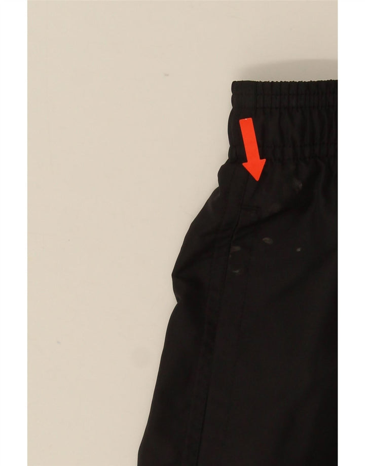 Pantaloncini sportivi da uomo ADIDAS grandi neri in poliestere
