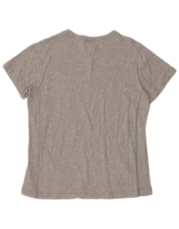 T-shirt da donna CHAMPION Top UK 14 Cotone screziato grigio medio