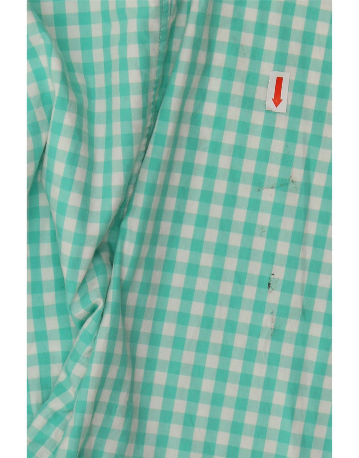 VINEYARD VINES Camicia slim fit da uomo in cotone a quadretti turchese medio
