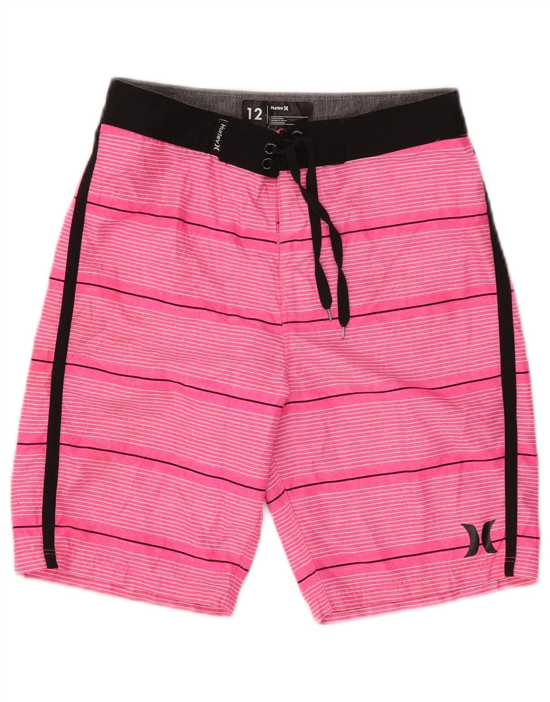 Pantaloncini da bagno per ragazzi Hurley 11-12 anni in poliestere a righe rosa