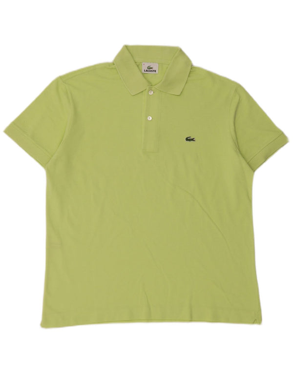 Polo da uomo Lacoste taglia 4 in cotone verde medio