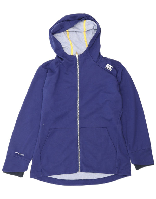 Maglione con cappuccio e zip da donna Canterbury UK 16 Grande poliestere blu navy