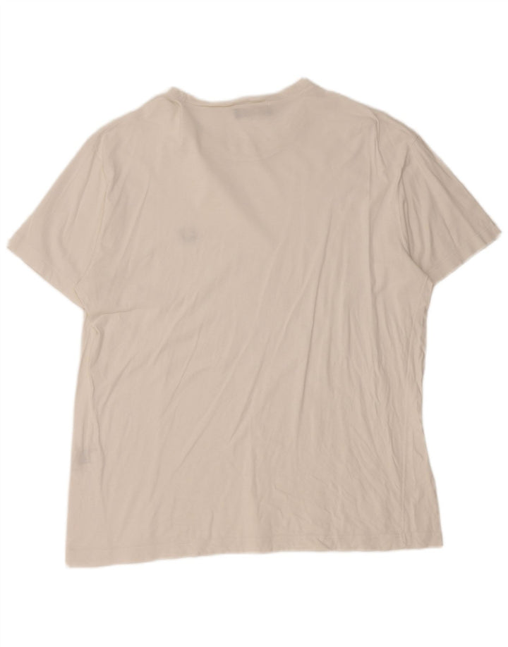 T-shirt da uomo Fred Perry Top grande in cotone bianco