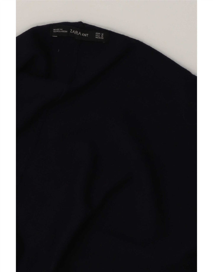 Maglione cardigan oversize lungo da donna Zara UK 14 blu navy medio