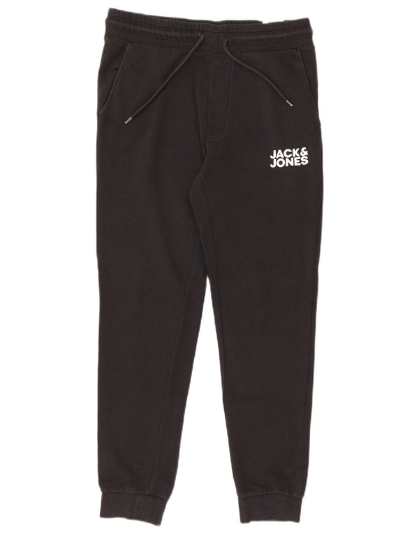 Jack & Jones Pantaloni da tuta con grafica da uomo Joggers Cotone medio nero