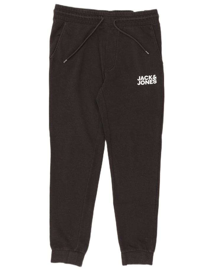 Jack & Jones Pantaloni da tuta con grafica da uomo Joggers Cotone medio nero