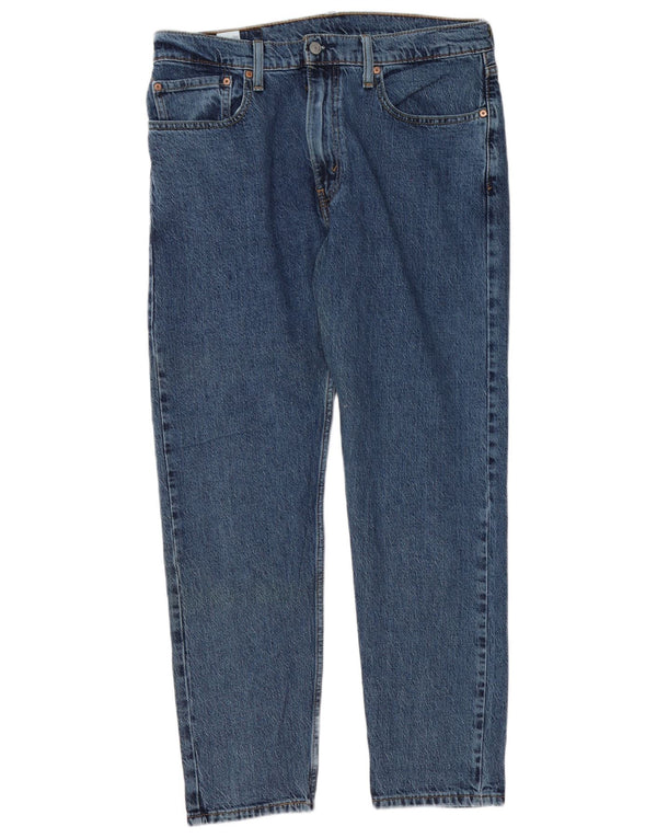 Levi's Uomo 502 Hi-ball Regular Tapered Jeans W34 L30 Blu