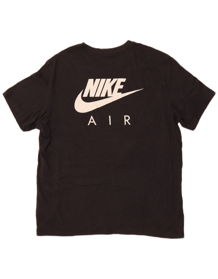 T-shirt grafica da uomo NIKE Top XL in cotone nero sportivo