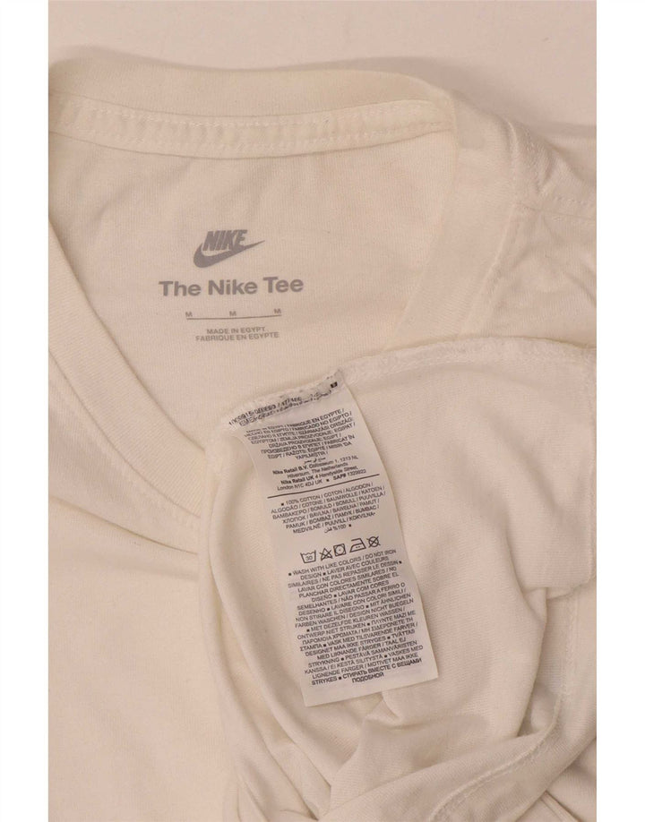 T-shirt da uomo Nike Top in cotone bianco medio