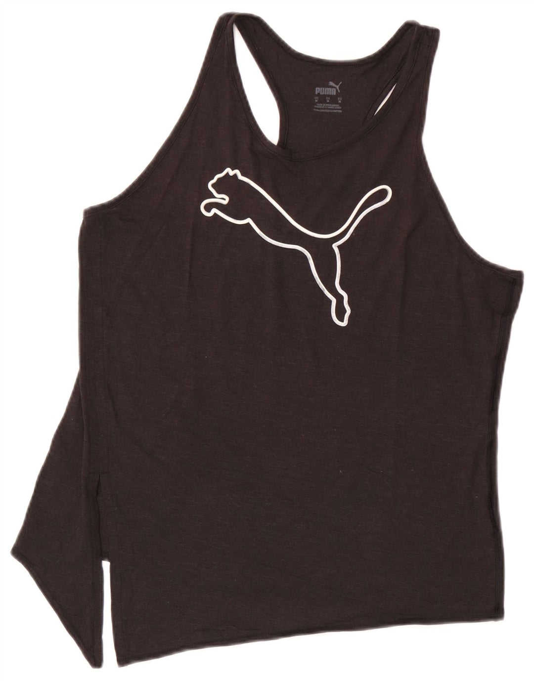 Canotta grafica asimmetrica da donna Puma UK 14 media nera
